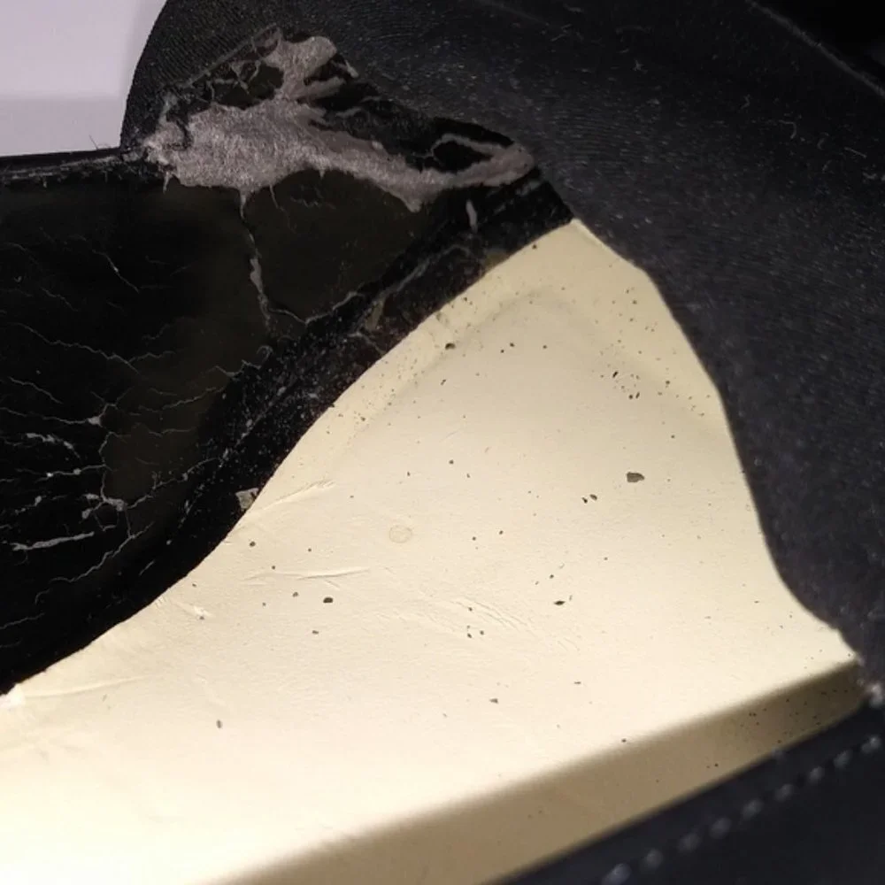 Ellen Tracy | Black Open Toe Wedges Sz 9.5